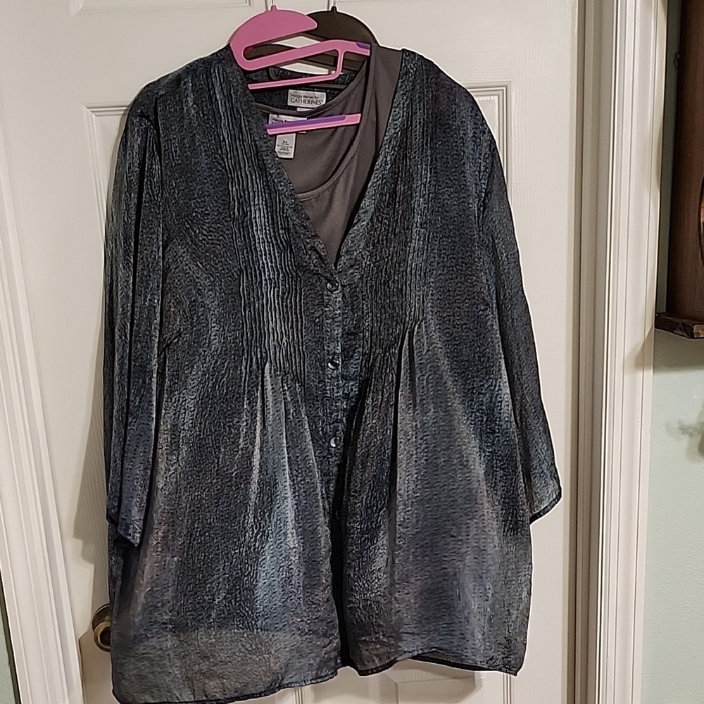 Catherines Charcoal Blouse